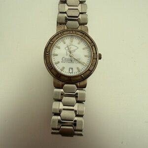 Vintage Chang Software Ltd. Analog Wristwatch Silver Stainless Steel Date